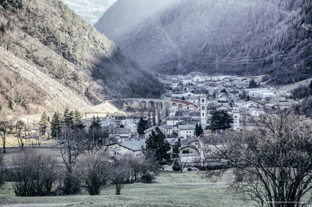 Przełęcze Bernina, Julier, Maloya.