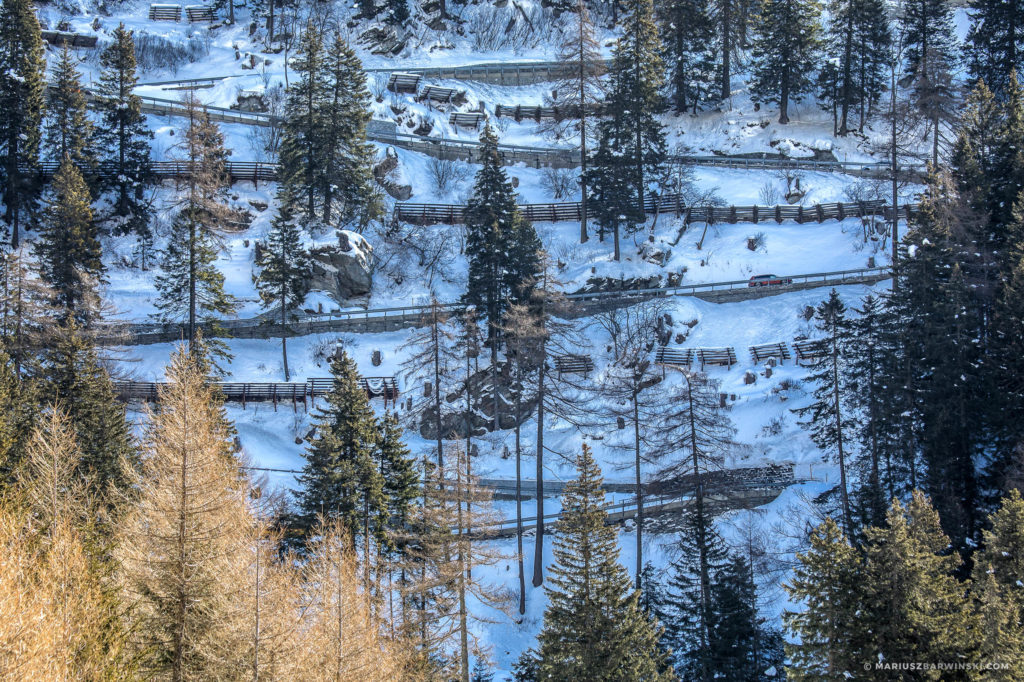 Przełęcze Bernina, Julier, Maloya.