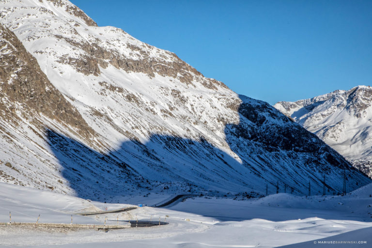 Przełęcze Bernina, Julier, Maloya.