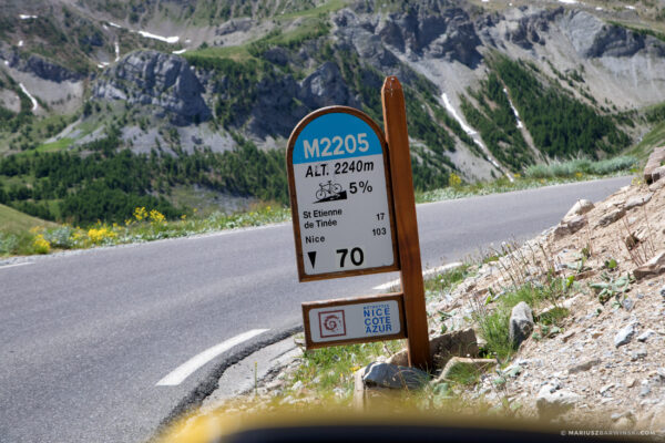 Najwyższa droga w Europie – Col de la Bonette.