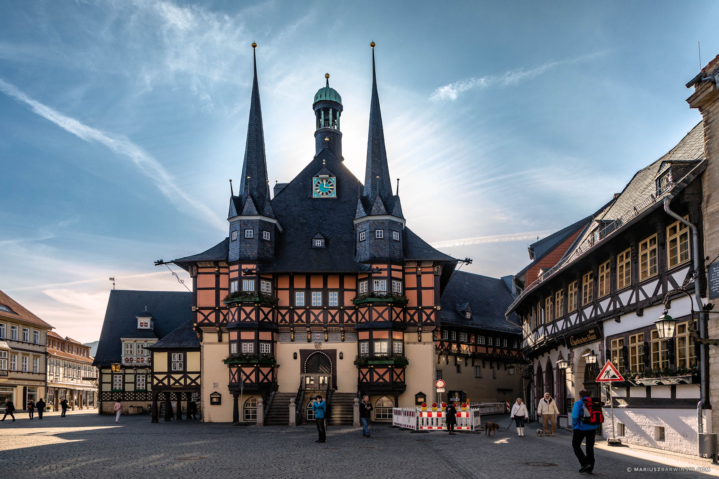 Town Hall in Wernigerode. Germany. Ratusz w Wernigerode.