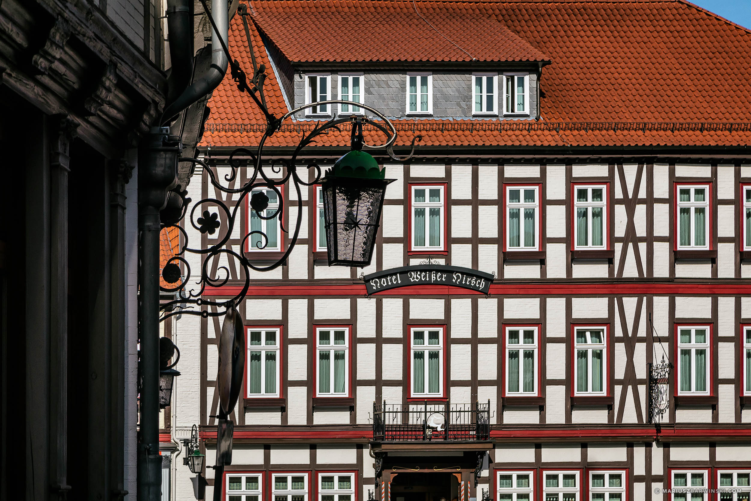 Houses in the market square in Wernigerode. Germany. Zabudowania