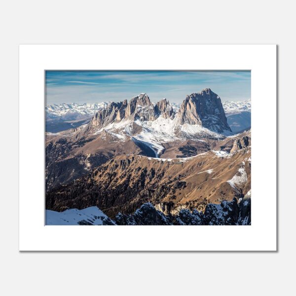 Malownicza Grupa Sassolungo w Dolomitach