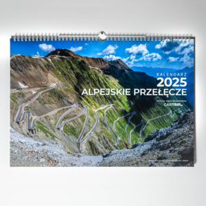 Kalendarz ścienny formatu A3 na 2025 rok - Alpejskie przełęcze